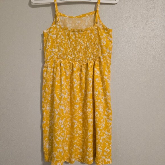 Old Navy Yellow & White Printed Fit & Flare Cami Dress for Girls | XL 14-16 - Picture 7 of 7